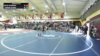 120 lbs Champ. Round 2 - Bryce Thompson, Riverside Poly vs Samuel Olivier, Notre Dame (Riverside)