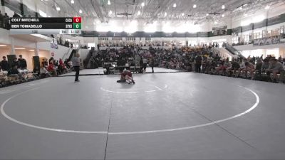 132 lbs Round 1 (16 Team) - Colt Mitchell, Central (Carroll) vs Ben Tomasello, St Pius X School