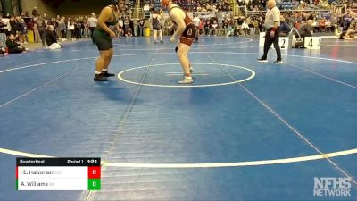 285 lbs Quarterfinal - Ethan Halvorson, Dickinson vs Amaree Williams, West Fargo