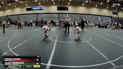 76 lbs Round 7 (8 Team) - Carter Hudson, Reaper WC vs Caleb Tsikerdanos, Warhawks Wrestling