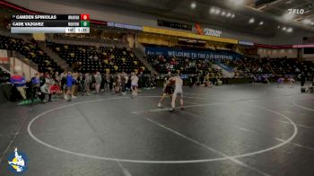 132 lbs 23rd Place Match - Cade Vazquez, Lombard (Montini) vs Camden Spiniolas, Woodstock (Marian)