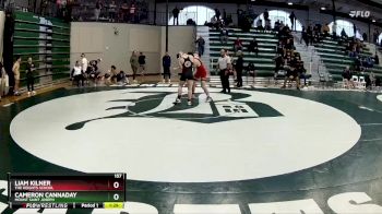 157 lbs Cons. Semi - Cameron Cannaday, Mount Saint Joseph vs Liam Kilner, The Heights School