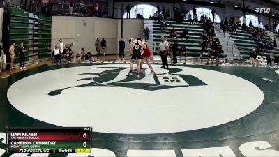 157 lbs Cons. Semi - Cameron Cannaday, Mount Saint Joseph vs Liam Kilner, The Heights School