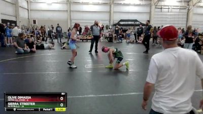 80 lbs Round 3 (4 Team) - Sierra Streeter, MI Pitbulls vs Olive DiMassa, Metro All Stars