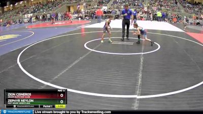 62 lbs Cons. Round 4 - Zephyr Neylon, Mat Sense Wrestling vs Zion Cisneros, Salem Elite Mat Club