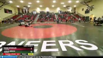 152 lbs Cons. Round 3 - Logan Brock, Tonasket vs Hugh Wheeler, Cashmere