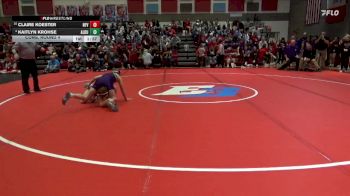 120 lbs Cons. Round 4 - Kaitlyn Krohse, Alburnett vs Claire Koester, North Fayette Valley