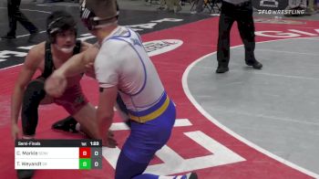 145 lbs Semifinal - Cael Markle, Saucon Valley vs Trevor Weyandt, Chestnut Ridge