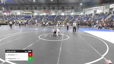100 lbs Consi Of 8 #2 - Cash Helgerson, Lesher Middle School vs Lucas Simpson, Athlos Wrestling