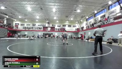 141 lbs Cons. Round 5 - Sabian Russell, Quincy vs Mason Myers, Pitt-Johnstown