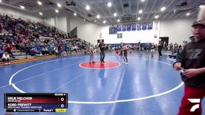 92 lbs Round 4 - Krue Melchor, Douglas WC vs Kord Prewitt, High Plains Thunder Wrestling