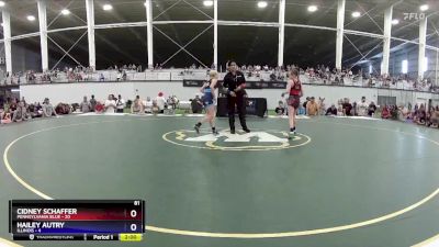 81 lbs Placement Matches (8 Team) - Cidney Schaffer, Pennsylvania Blue vs Hailey Autry, Illinois