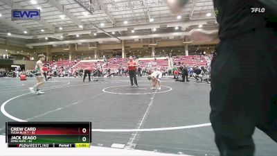 76 lbs 1st Place Match - Jack Seago, Open Mats vs Crew Card, Tulsa Blue T