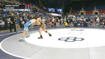 150 lbs Cons. Rd Of 16 - Bridger Stephens, California vs Kaine Lewis, Ohio