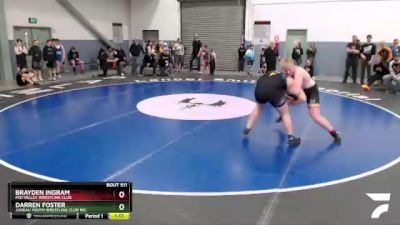 250 lbs Final - Darren Foster, Juneau Youth Wrestling Club Inc. vs Brayden Ingram, Mid Valley Wrestling Club