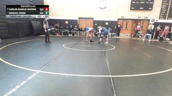 190 lbs Quarterfinal - Carlos Basilio Bayona, Glastonbury vs Jessiah Jones, Staples