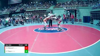 1A 144 lbs Quarterfinal - Kacey Stewart, Milford vs Zachary Thayn, Monticello
