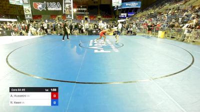 106 lbs Cons 64 #2 - Adam Husseini, VA vs Riley Keen, VA