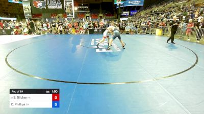 126 lbs Rnd Of 64 - Brady Slicker, PA vs Christopher Phillips, GA