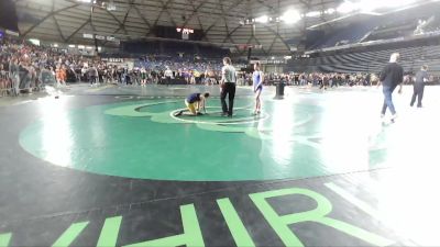 110 lbs Quarterfinal - Sage Womack, Ilwaco Youth Wrestling vs Malia Ottow, Ascend Wrestling Academy