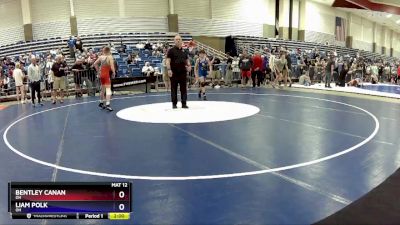 92 lbs Cons. Round 2 - Bentley Canan, OH vs Liam Polk, OH