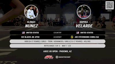 Alinah Nunez vs Sophia Velarde 2024 ADCC Phoenix Open