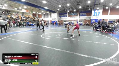 132 lbs Cons. Round 2 - Abdon Rodriguez, Barstow vs Daniel Lopez, El Monte