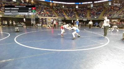 89 lbs Pigtails - Rocky Johnson, Mifflin County vs Denny Church, Fort LeBoeuf