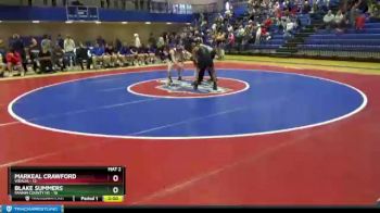 113 lbs 2nd Wrestleback (8 Team) - Markeal Crawford, Vidalia vs Blake Summers, Fannin County HS