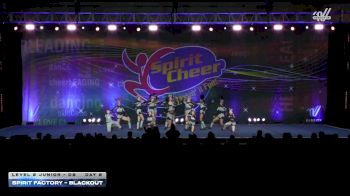 Spirit Factory - Blackout [2026 L2 Junior - D2 Day 2] 2026 Spirit Cheer Grand Nationals
