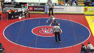 127 lbs Quarterfinal - Adalyn Sagulla, Mercer vs Cordy Zalota, Penn Delco