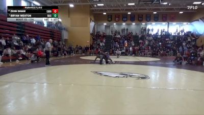 174 lbs Champ. Round 2 - Zion Shaw, Cornell College vs Bryan Weston, North Iowa Area Community College