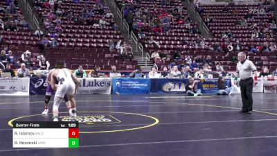 133 lbs Quarterfinal - Ramil Islamov, Baldwin vs Branden Rozanski, Upper Perkiomen