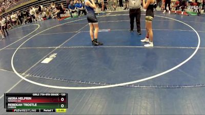 120 lbs Cons. Round 2 - Akira Helprin, Wasatch WC vs Rebekah Trostle, CARBON