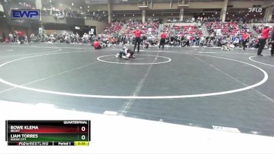 52 lbs Quarterfinal - Bowe Klema, Beloit vs Liam Torres, Dodge City