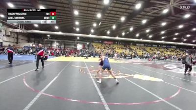 126 lbs Cons. Semi - Ryan Wiggins, Forsyth Wrestling Club vs Will Merkel, Miles City Wrestling Club
