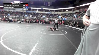 49.5-53.9 lbs Consolation - TrÜ?Estelle De Jesus, Team Of Hard Knox vs Isabelle Wirth, Slyfox Wrestling Academy