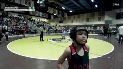 53 lbs Cons. Semi - Eli Stoltzfus, Team SoCal WC vs Makayla Hollins, Socal Grappling Club