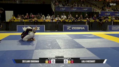 Zoe Elaine Crossman vs Laila S McCravey 2026 Pan Kids Jiu-Jitsu IBJJF Championship