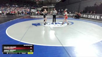 Girls 3A/4A 155 Quarterfinal - Sarah Wright, Kentwood (Girls) vs Jillian Hradec, Snohomish (Girls)