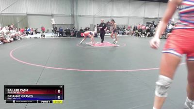 105 lbs Quarterfinals (8 Team) - Baillee Cash, Missouri Red vs Brianne Graves, Ohio Red