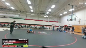 98-104 lbs Round 1 - Caison Mickelson, Lovell Middle School vs Jason Torres, Greybull MS