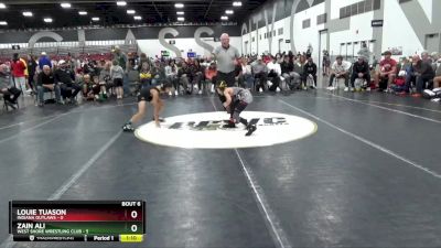 65 lbs Semis & 1st Wrestleback (8 Team) - Louie Tuason, Indiana Outlaws vs Zain Ali, West Shore Wrestling Club