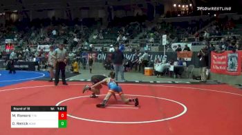 76 lbs Prelims - Michael Romero, Titan Mecury WC vs Dane Renick, Honey Badger WC