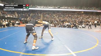 3A 215 lbs 1st Place Match - Aaron Ruiz-Angel, Mount Airy High School vs Nash Mullis, North Stanly High School