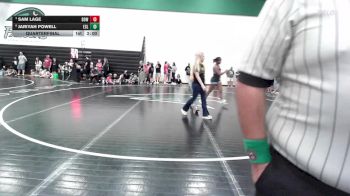 145 lbs Quarterfinal - Sam Lage, Blair Oaks Wrestling vs Jariyah Powell, East St. Louis