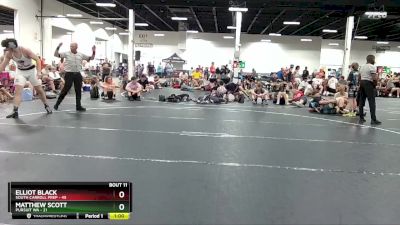 215 lbs Round 4 (6 Team) - Elliot Black, South Carroll Prep vs Matthew Scott, Pursuit WA