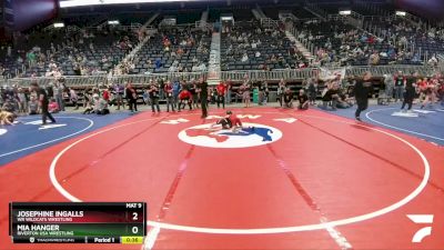 64 lbs Round 2 - Josephine Ingalls, WR Wildcats Wrestling vs Mia Hanger, Riverton USA Wrestling