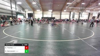 80.6 lbs Quarterfinal - Bryce Thomas, Rampage vs Brett Zakrzewski, Ranger Wrestling Club