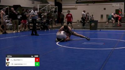197 lbs Quarterfinal - Lear Quinton, Brown University vs Danny Lawrence, Army